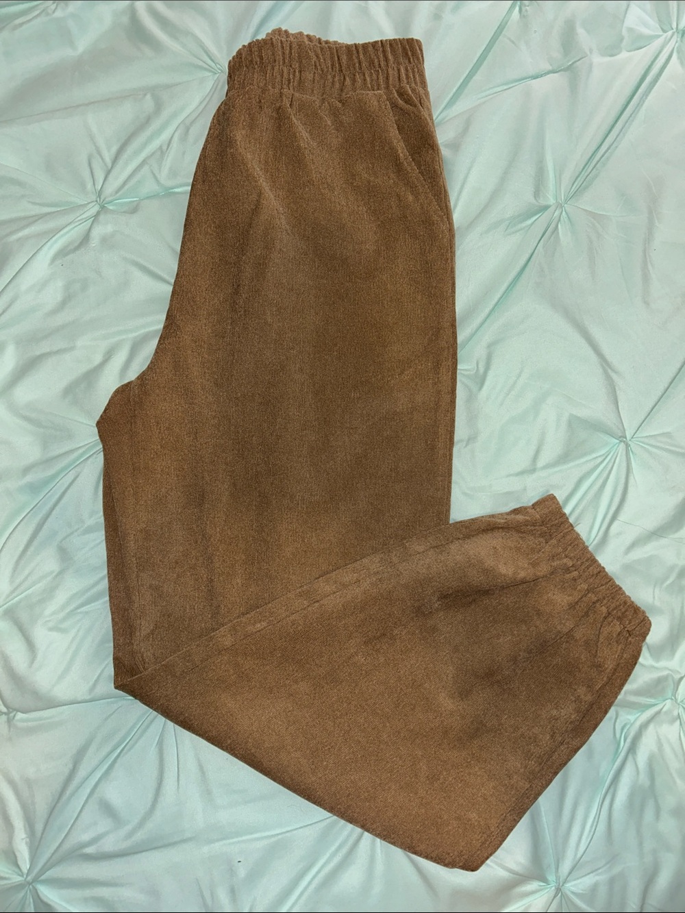 Brown Cozy Fleece Track Pants - Women's Joggers